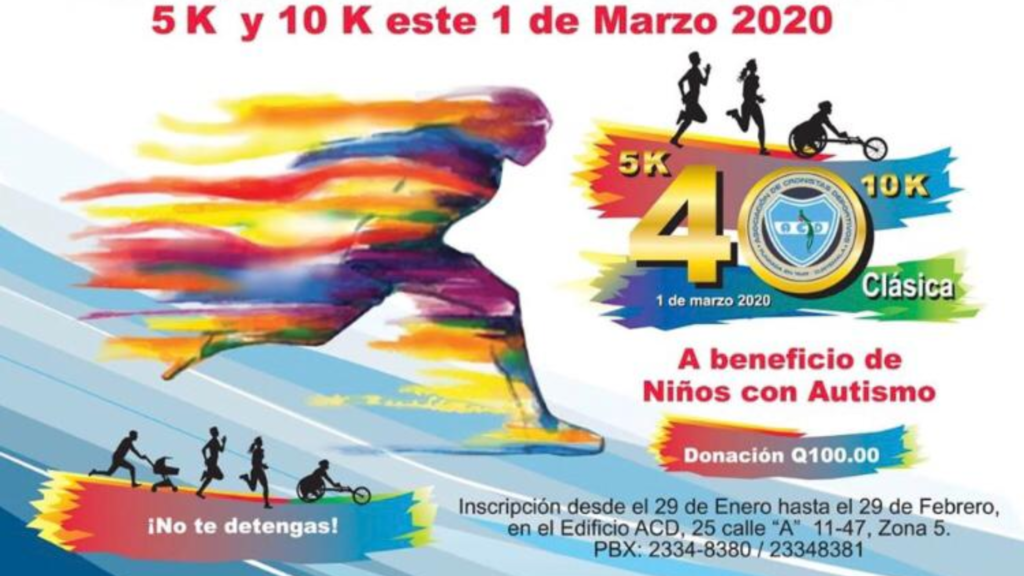 Corre y apoya a los niños con autismo en Guatemala