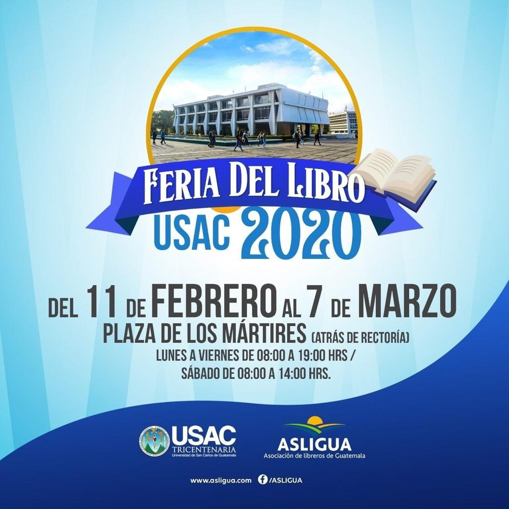 Ven y disfruta de la feria del libro en la USAC