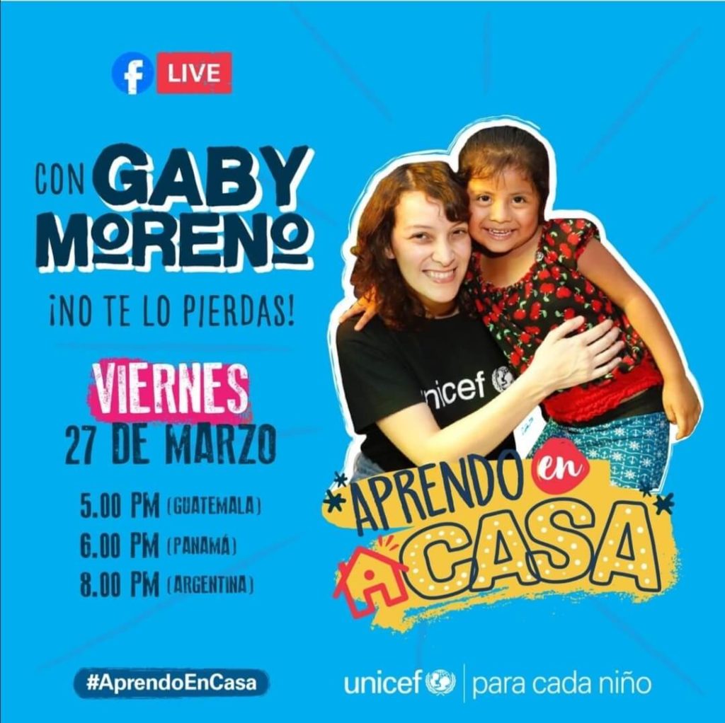 Gaby Moreno dará conciertos en Facebook para niños