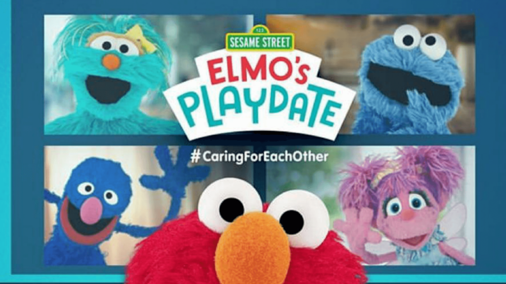 Elmo te invita Plaza Sésamo para ver su videollamada