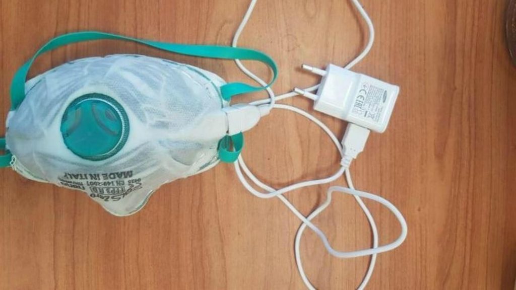 Mascarilla eléctrica reutilizable contra el covid-19