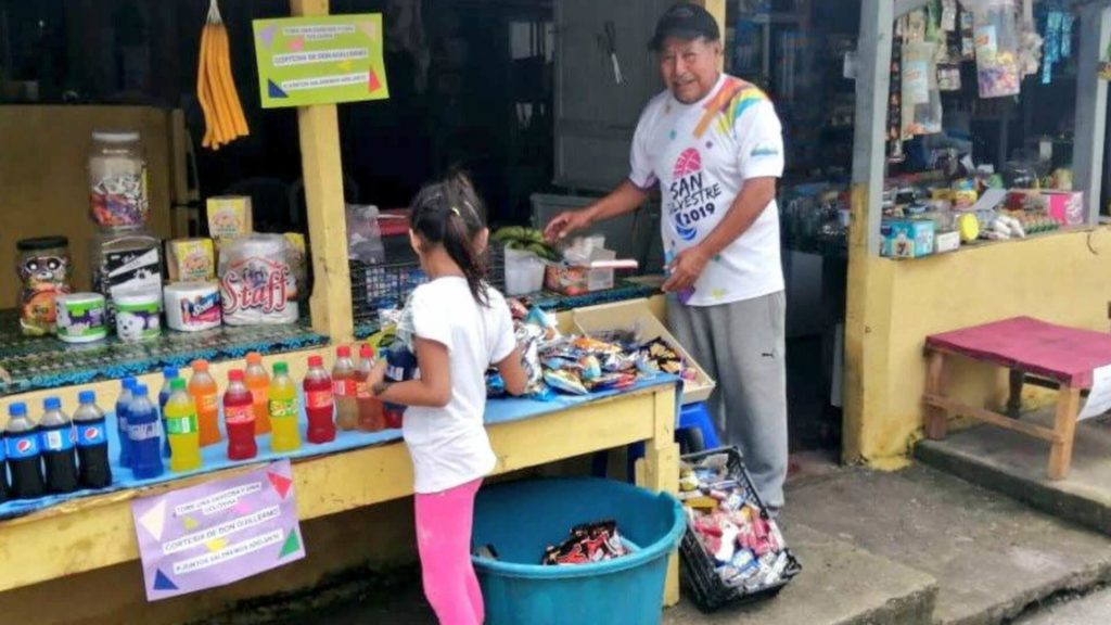 Golosinas y refrescos gratis para los niños