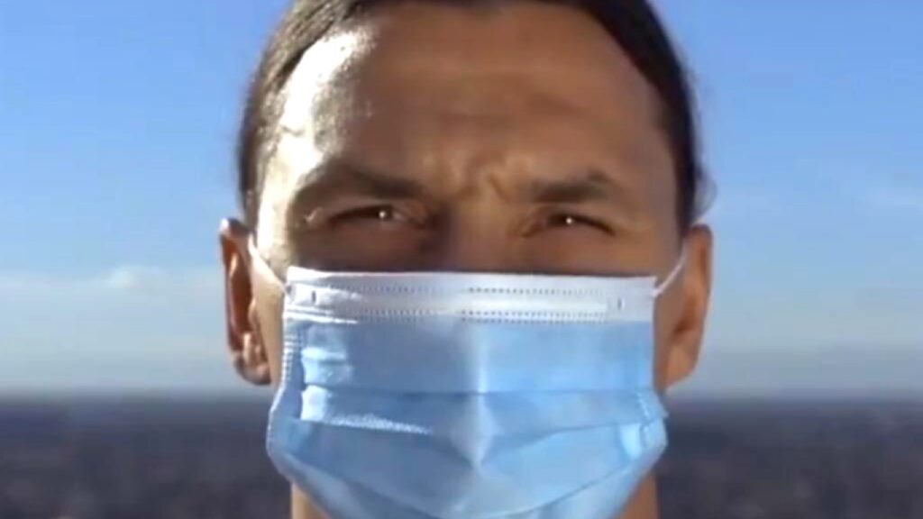 Ibrahimovic apoya campaña sobre prevención de covid-19