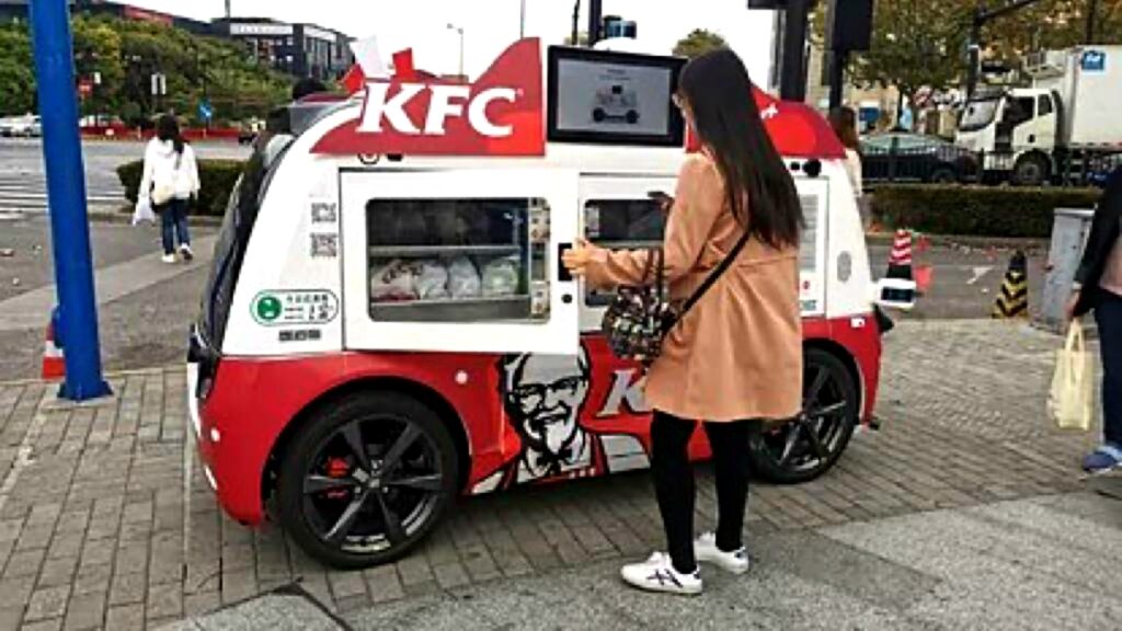 Los foodtruck autónomos de KFC llegan a China