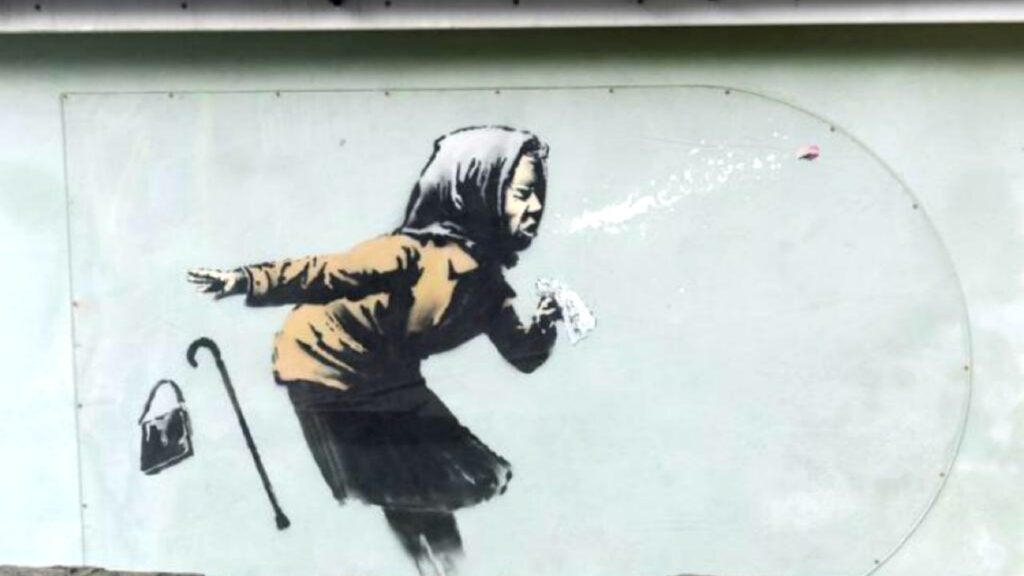 Mural de Banksy aparece en una calle de Inglaterra