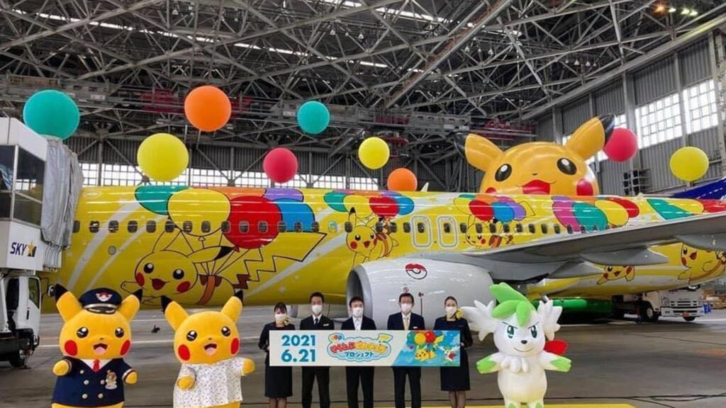 Flying Pikachu realiza su primer vuelo en Japón