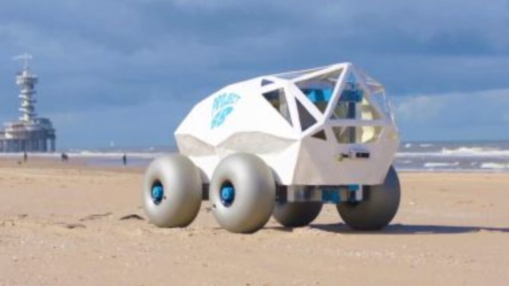 Beach Bot el robot que limpia las playas de colillas y residuos