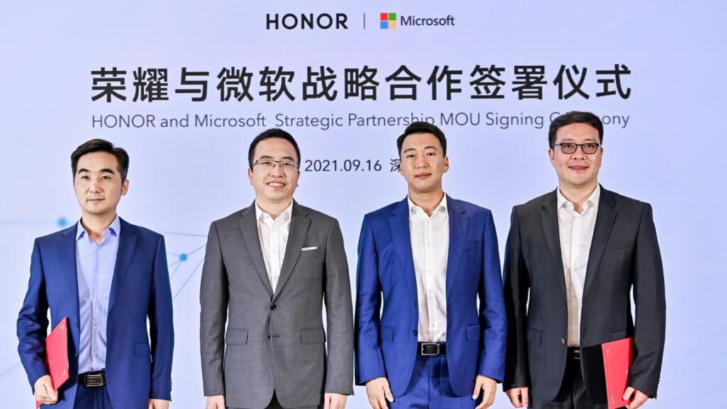 HONOR anuncia alianza estratégica con Microsoft