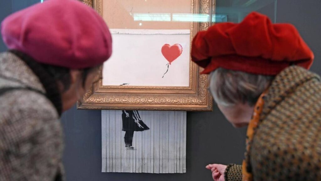 Récord de un Banksy en una subasta por 'Love is in the Bin'