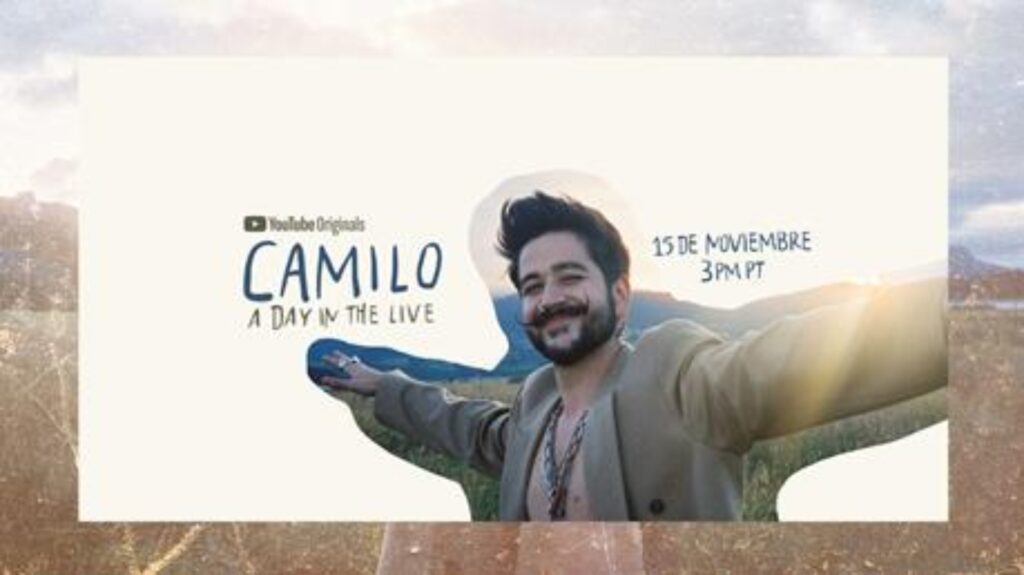 YouTube Originals y Camilo presentan “A Day In The Live: Camilo”
