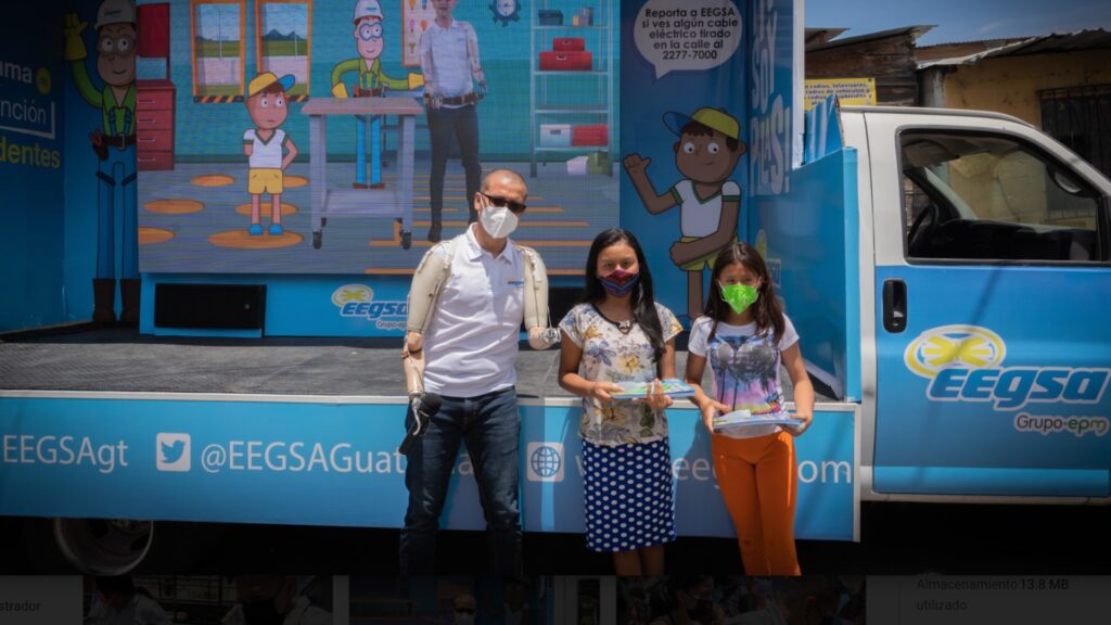 EEGSA lleva mensaje de prevención de accidentes eléctricos