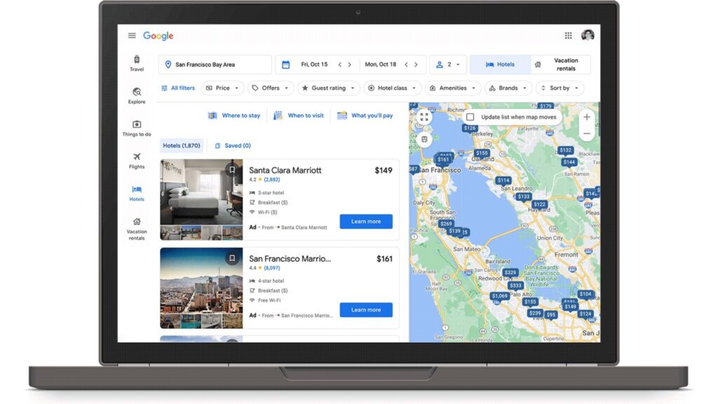 Tomar decisiones de viaje más sostenibles con las nuevas herramientas de Google