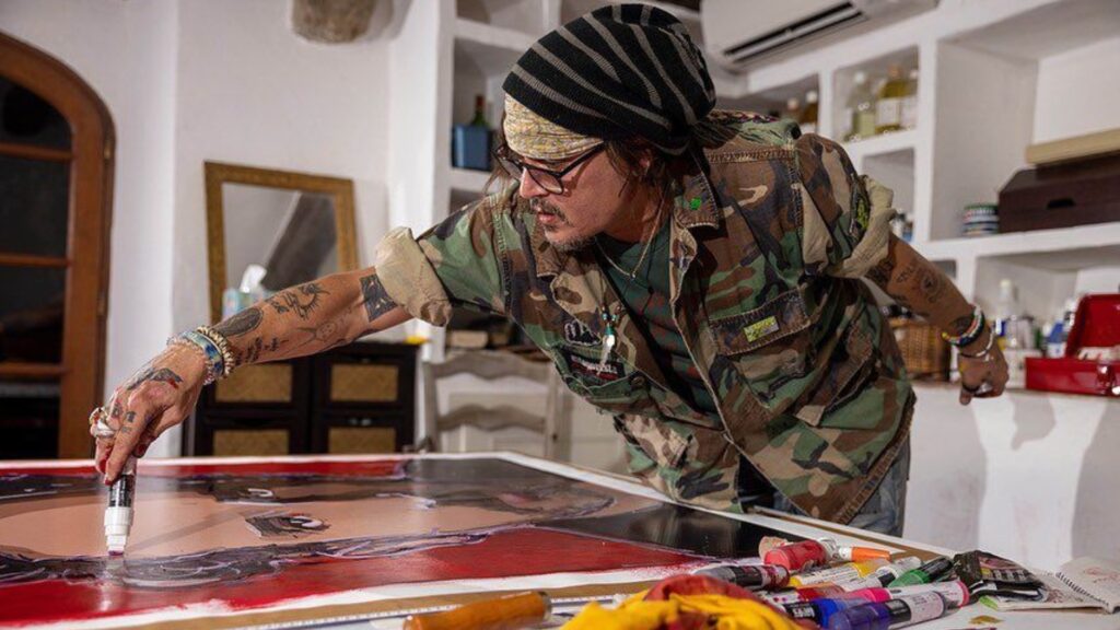 Johnny Depp pone a la venta sus obras como pintor