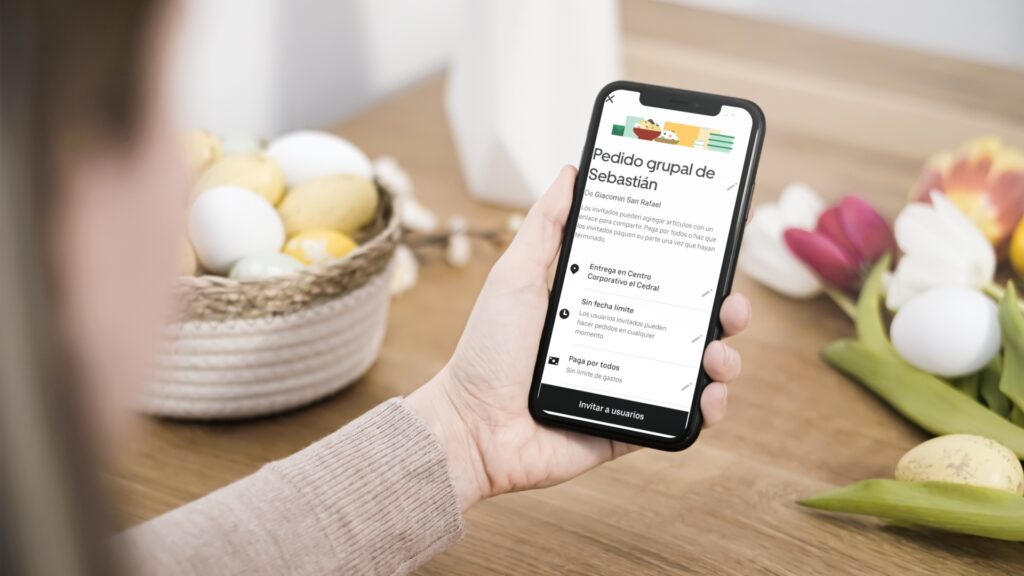 Uber Eats activa la opción para ordenar en grupo
