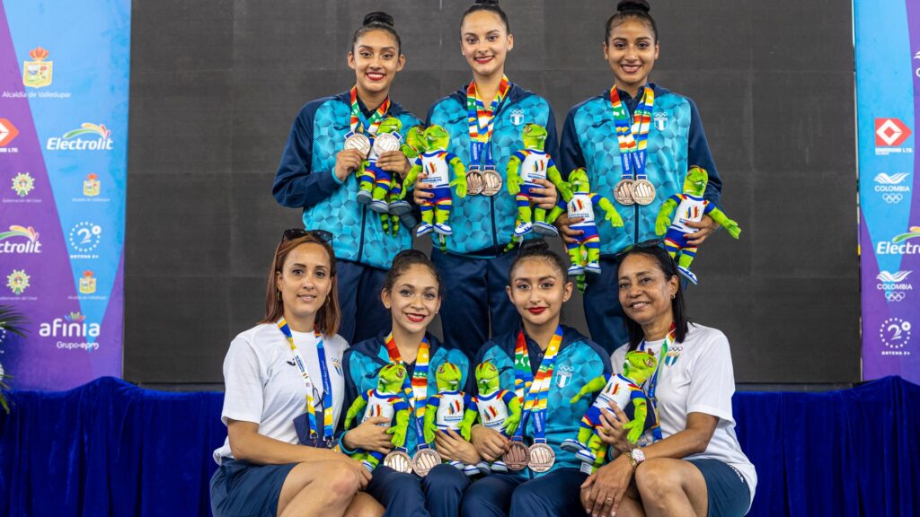 Doblete de medallas para la gimnasia rítmica guatemalteca
