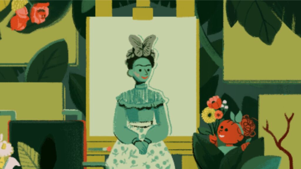 Google te invita a dar un recorrido por la vida de Frida Kahlo para celebrar el aniversario de su nacimiento