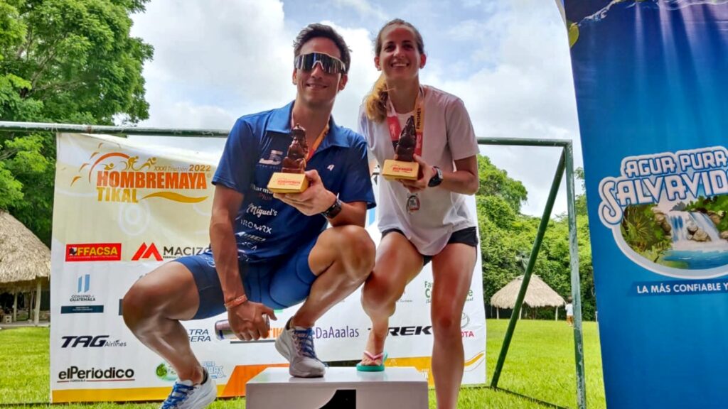 José Sáenz y Carmen García encabezaron el triatlón Hombre Maya