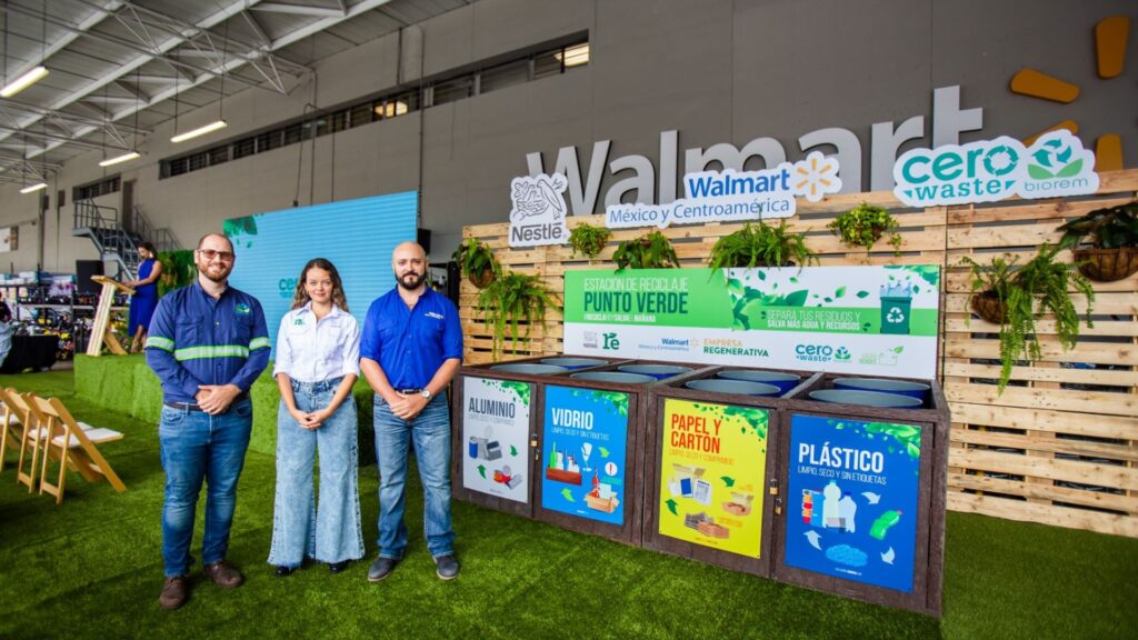 Nestlé, Walmart y Biorem se unen para crear la primer estación de reciclaje punto verde