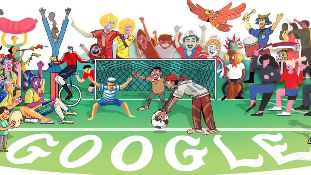 Google invita a los aficionados del fútbol a realizar un recorrido por los mejores Doodles