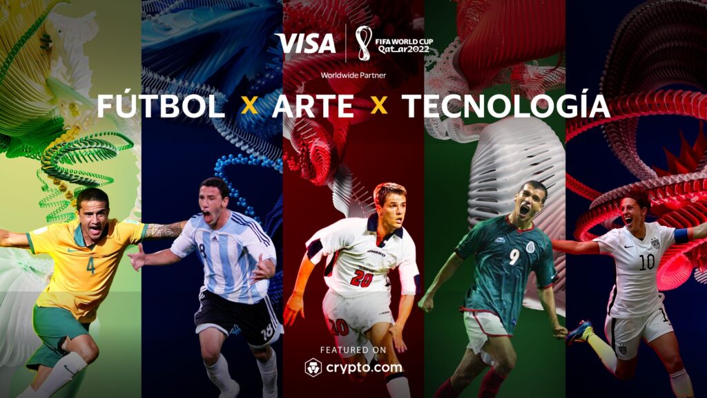 Visa y Crypto.com combinan fútbol, arte y NFT