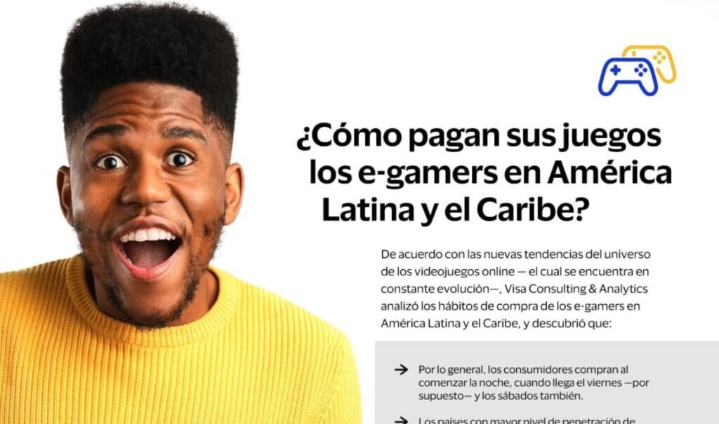 Estudio de Visa analiza en detalle el comportamiento de pago de los gamers