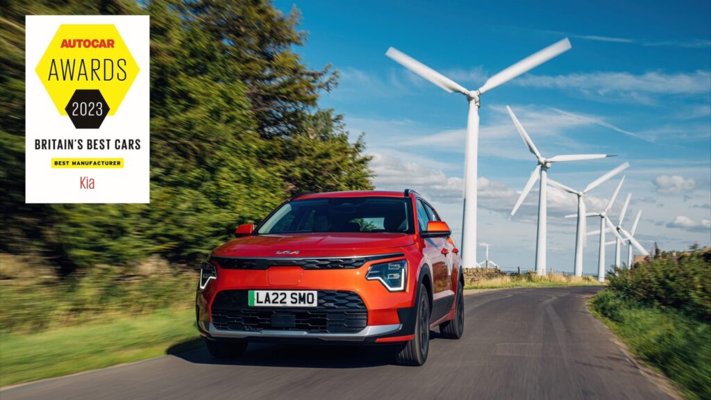 Kia ha sido nombrado Mejor Fabricante en los Premios Autocar 2023.