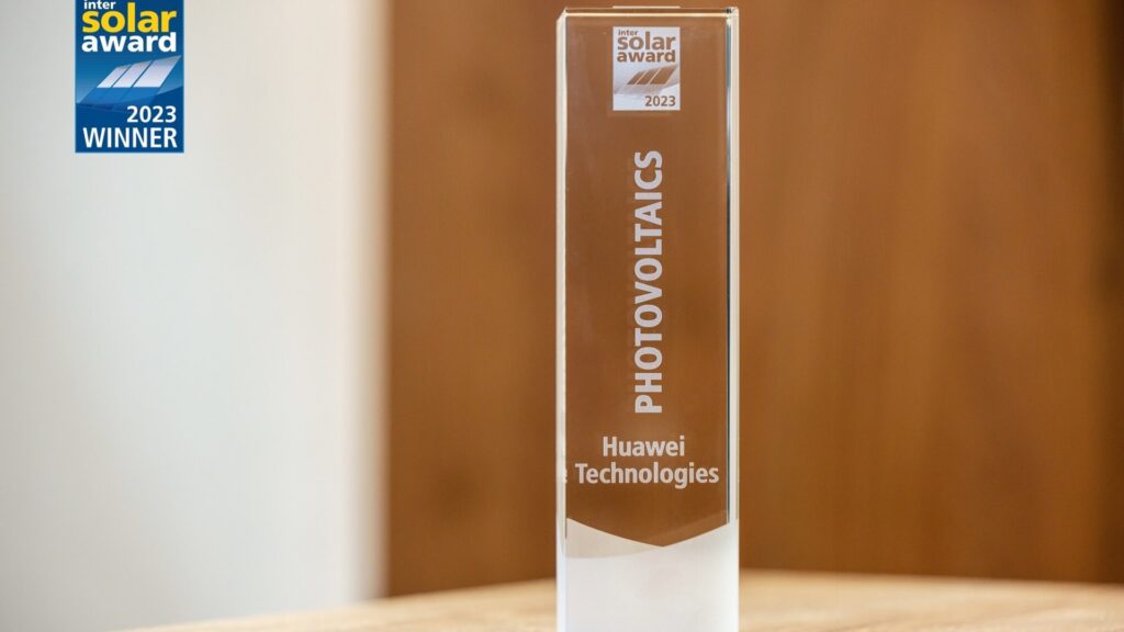 Inversor fotovoltaico inteligente de FusionSolar de Huawei gana el premio