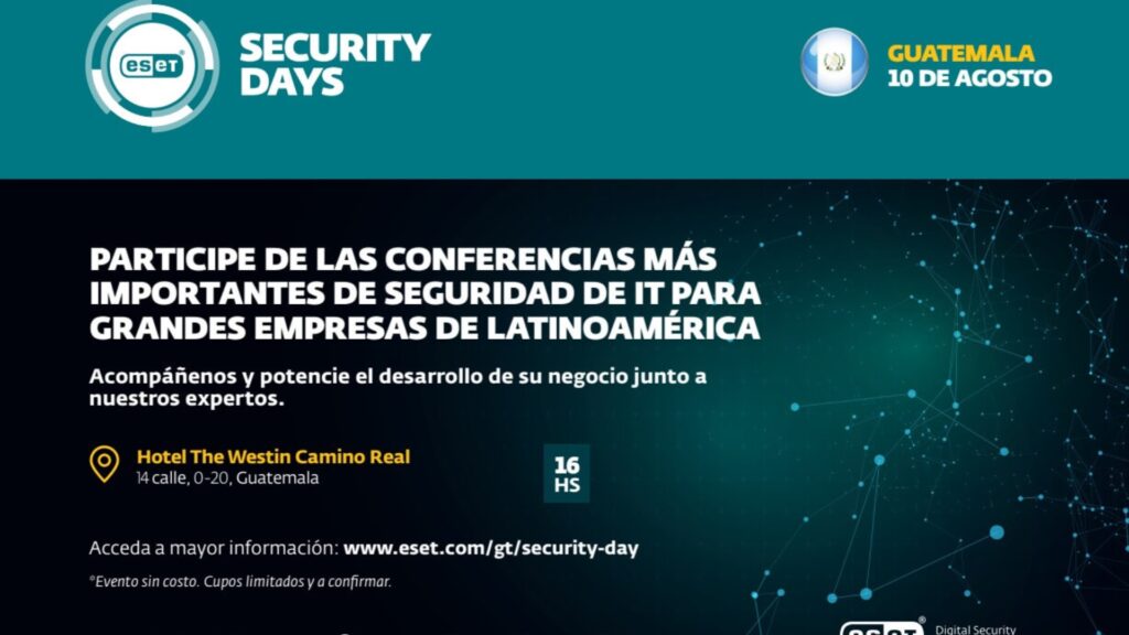 Llega a Guatemala una nueva edición del ESET Security Days