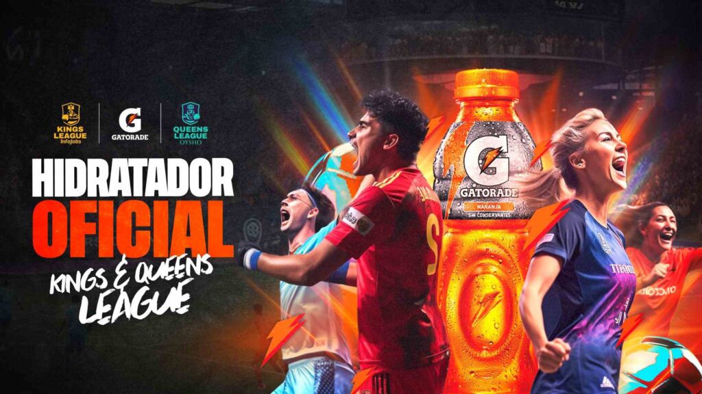 GATORADE® será el hidratador oficial de la Kings League InfoJobs y de la Queens League Oysho