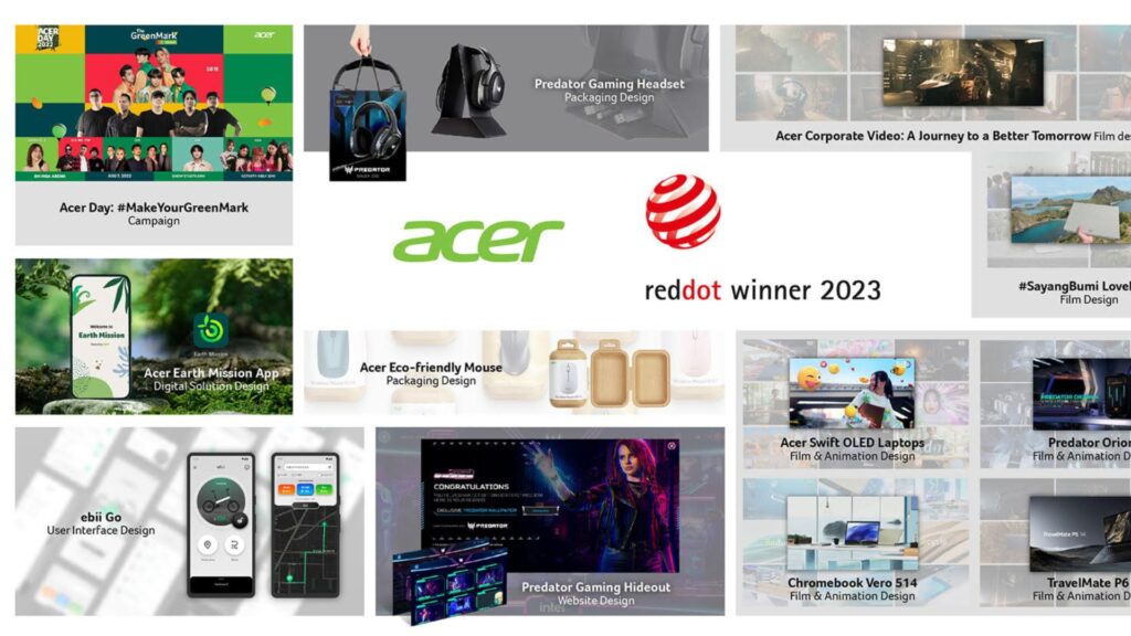 Acer obtuvo 12 premios Red Dot en la votación de Diseño de Marca y Comunicación