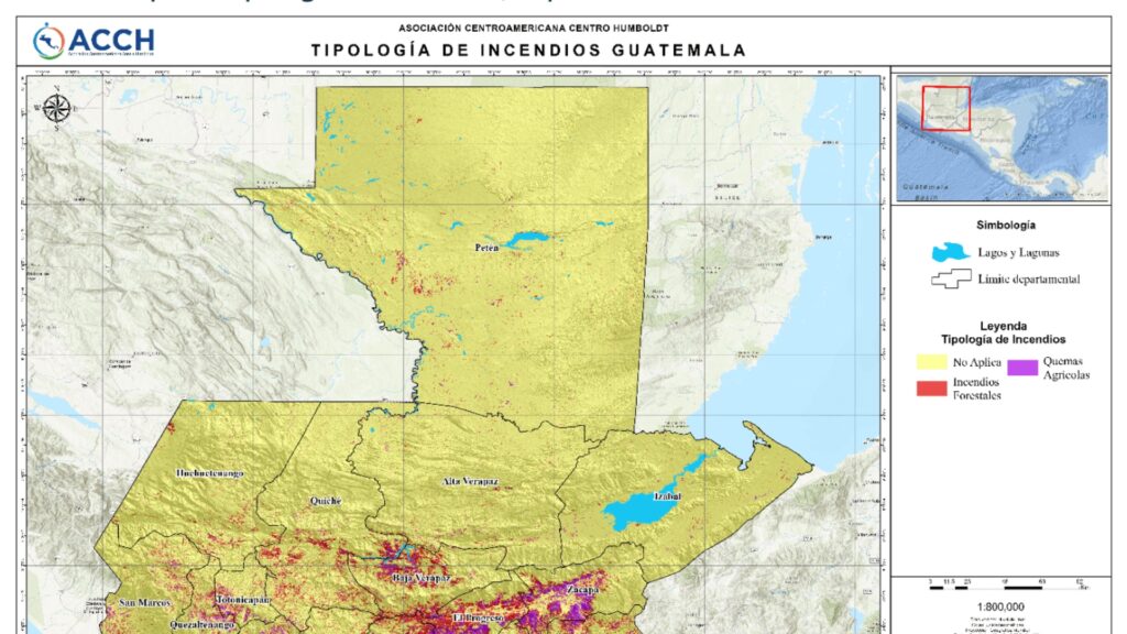 Incremento alarmante de incendios forestales y quemas agrícolas en Guatemala