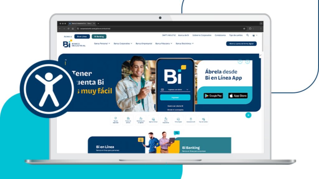 Banco Industrial promueve la accesibilidad digital a través de un nuevo botón web