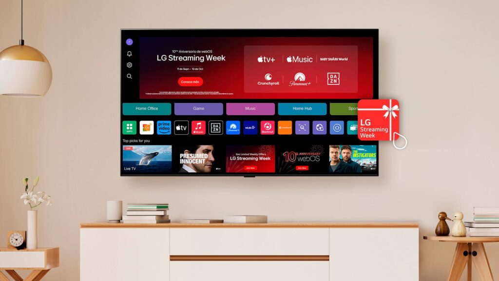 LG Conmemora 10 Años de webOS con la Semana del Streaming