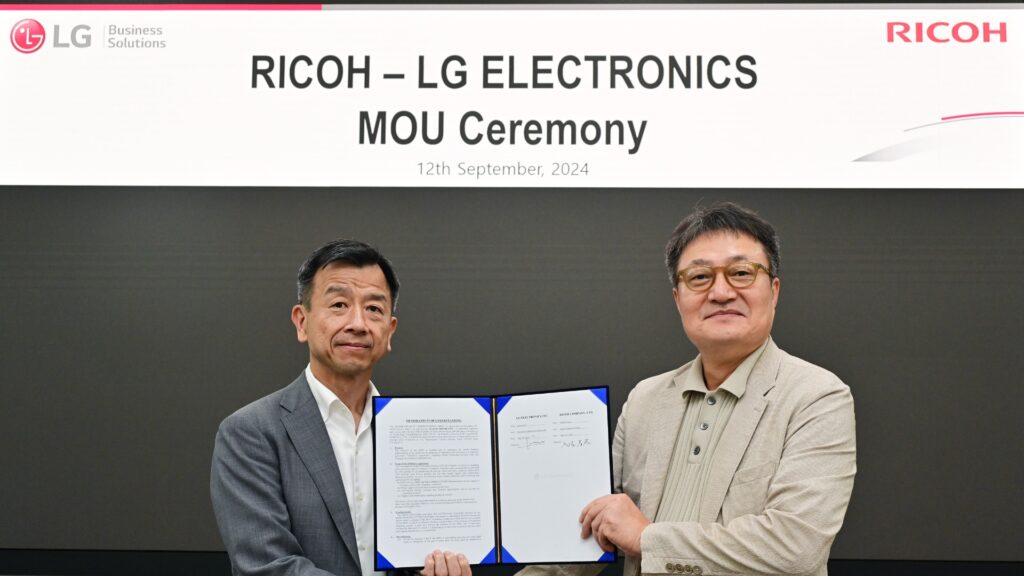 "LG y Ricoh se Unen para Acelerar la Transformación Digital en el Sector B2B"