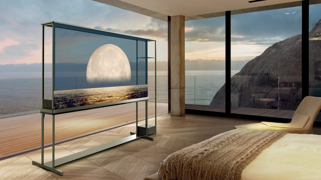 El primer televisor 4K OLED transparente y realmente inalámbrico del mundo