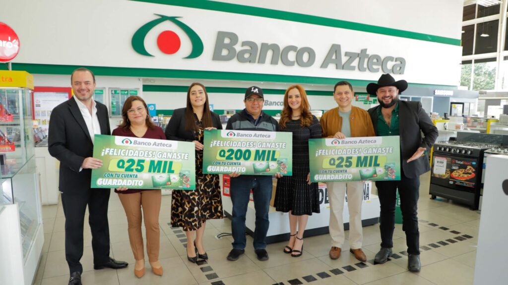 “El efecto millonario”: Banco Azteca entrega premios de Q200 mil y Q25 mil