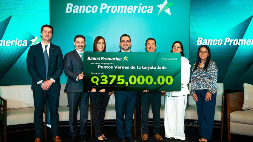 Promerica y su tarjeta Jade apoyan causas verdes con Q375,000 en donaciones