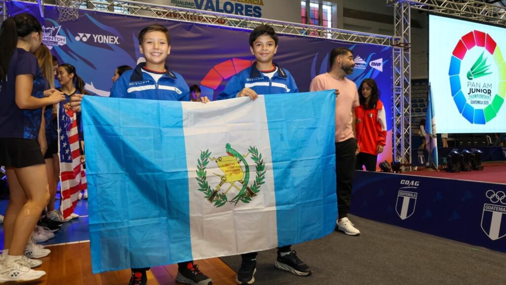 Anguiano y Cáceres dan a Guatemala medalla de bronce en Panamericano U-13 de bádminton