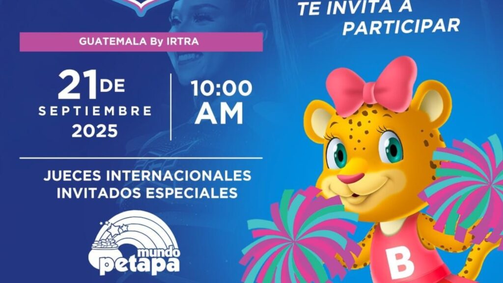IRTRA Mundo Petapa será la sede de la Copa Nacional de Cheerleading 2025