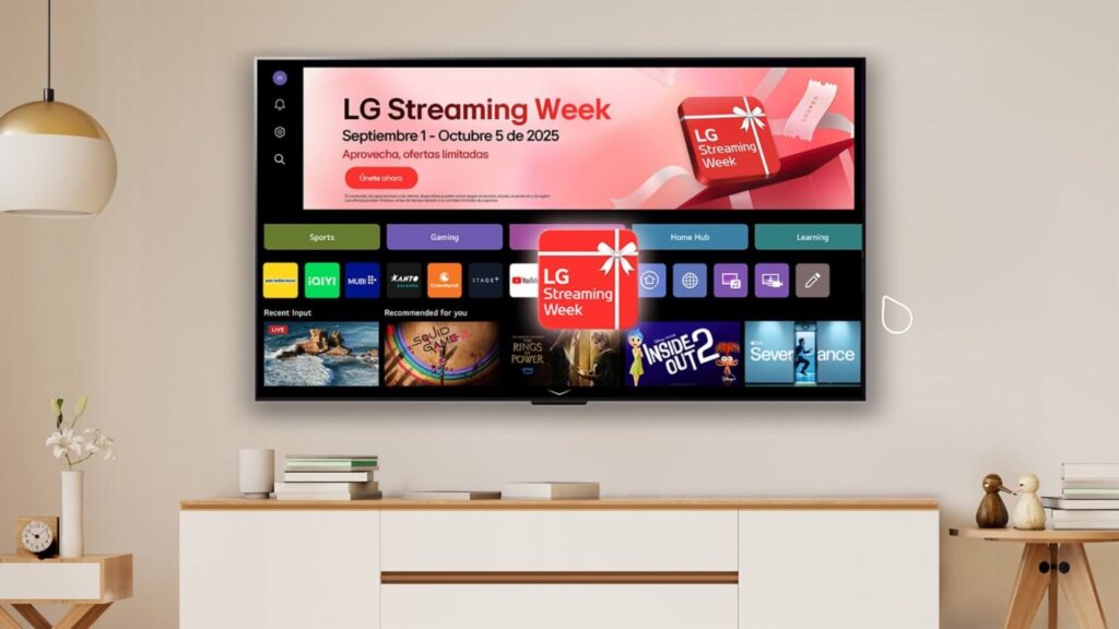 Disfruta al máximo tu Smart TV con LG Streaming Week 2025
