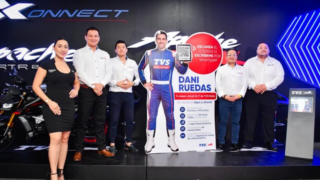 TVSM MOTOS introduce la inteligencia artificial en motocicletas con DANI RUEDAS