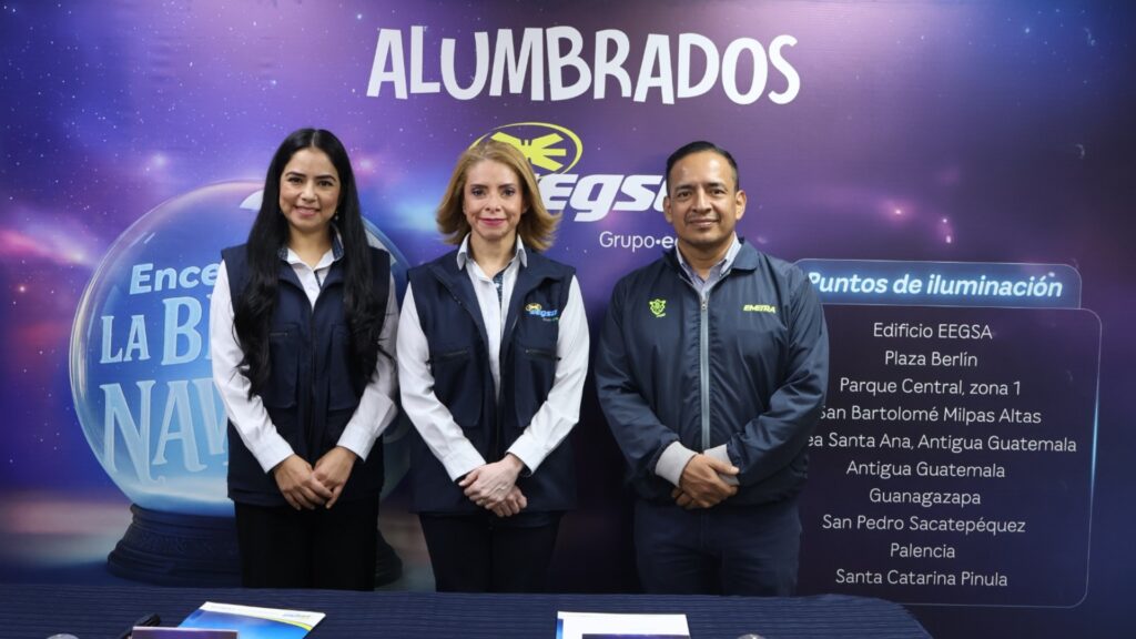EEGSA inaugura su temporada de luces con alumbrados en 10 áreas estratégicas