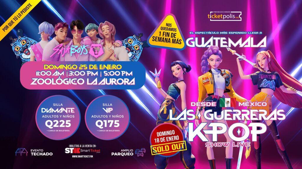 Fans celebran: Las Guerreras K-Pop y Saja Boys amplían su estancia en Guatemala