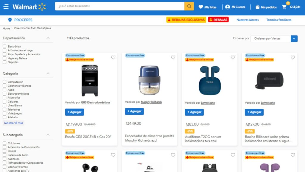 Walmart expande su tienda en línea en Guatemala con una oferta digital exclusiva