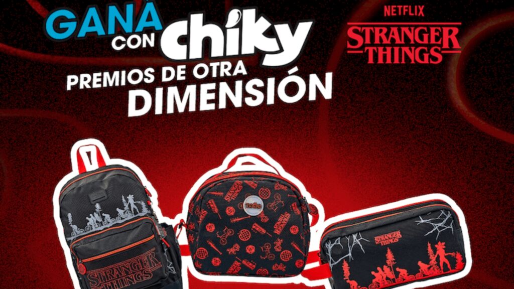 Chiky presenta colección especial de regreso a clases basada en Stranger Things