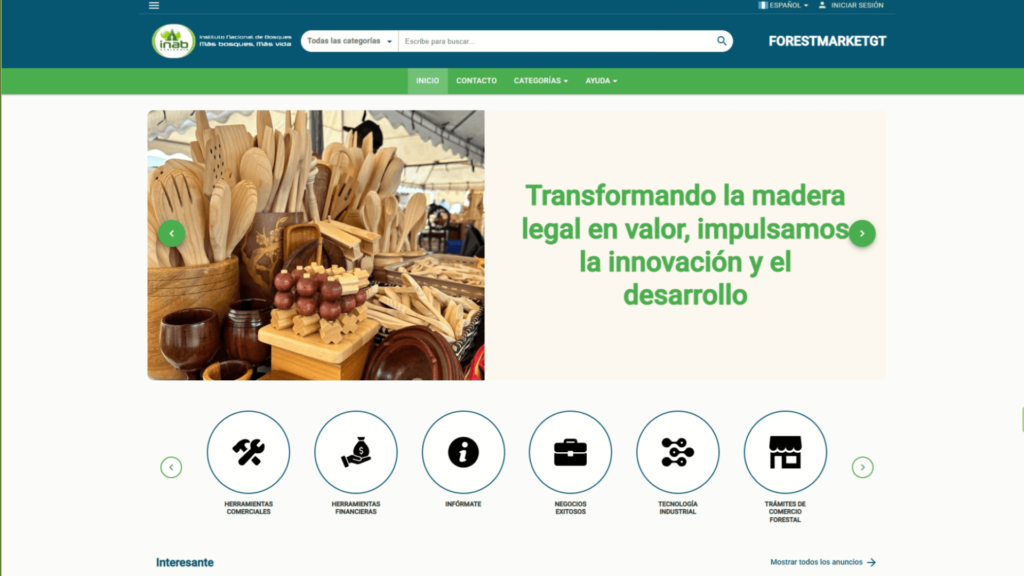 Digitalización forestal: INAB impulsa ForestMarketGT en Guatemala