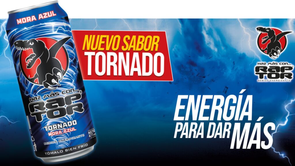 Raptor presenta su sabor Tornado Mora Azul para esta temporada