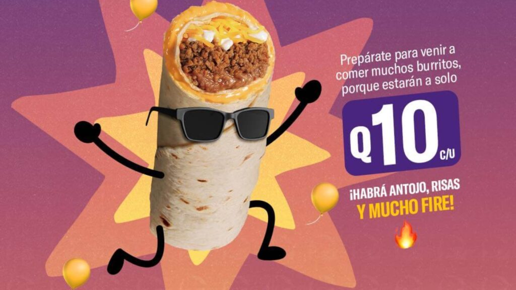 Taco Bell Guatemala festeja el Día del Burrito con una explosión de sabor