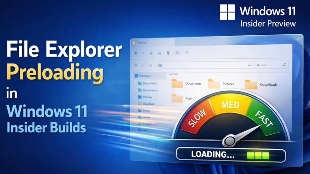 Windows 11 mejora la velocidad del Explorador con nueva función de precarga
