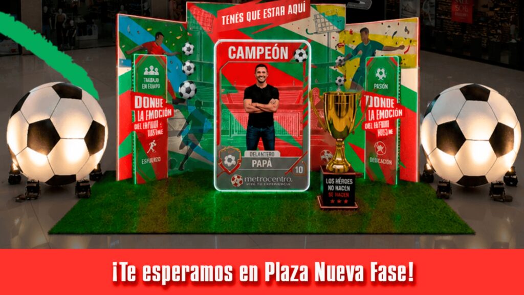Diversión y pasión futbolera en Metrocentro durante junio